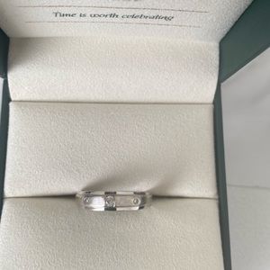 0.10 Cttw white gold diamond engagement band for men . Size 7.75